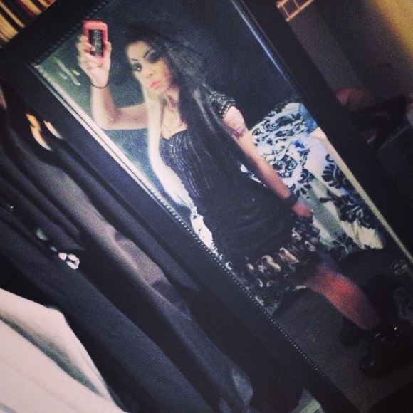 Hot Topic The Nightmare Before Christmas Pinstriped Coset Lace-up Mini Dress - Picture 4 of 14